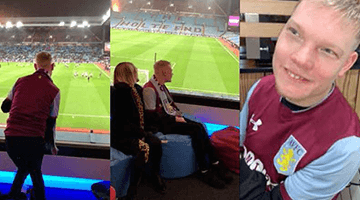 Dan visiting villa park