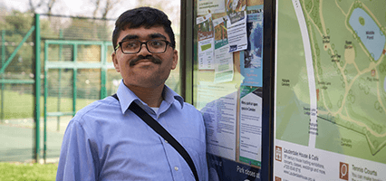 Vivek in his local park