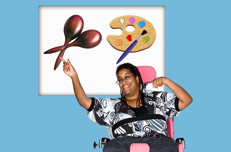 lady choosing activities