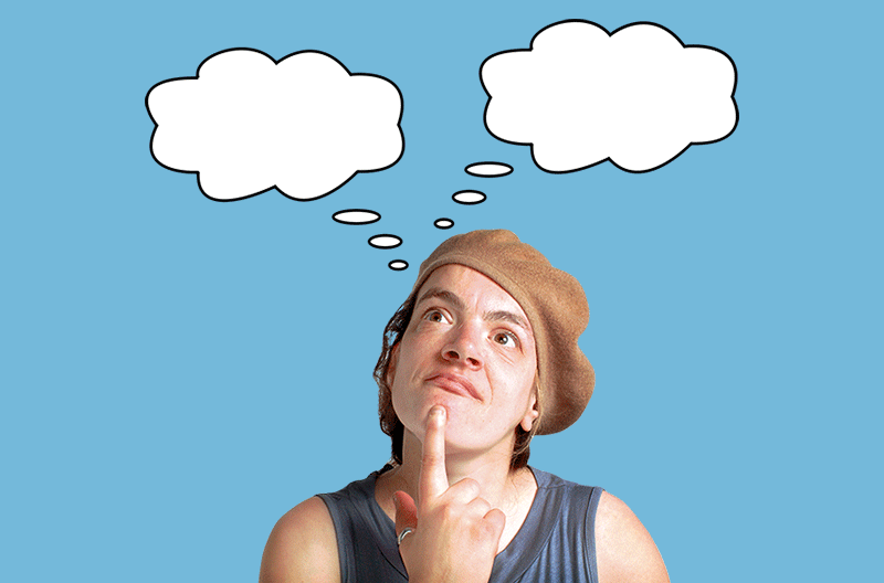 lady thinking