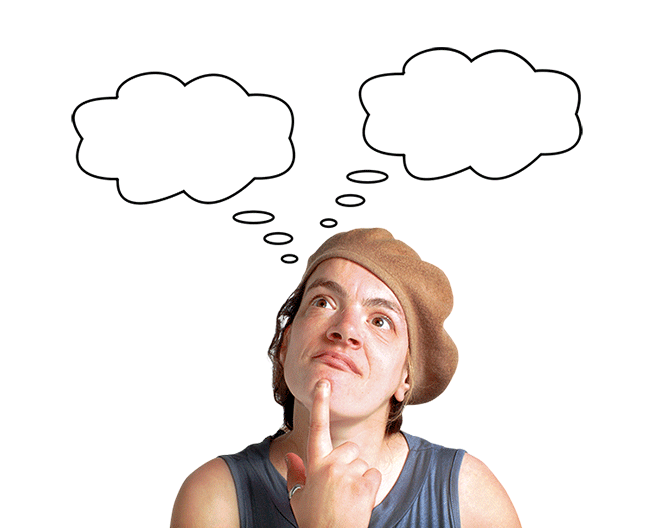 Image of someone thinking
