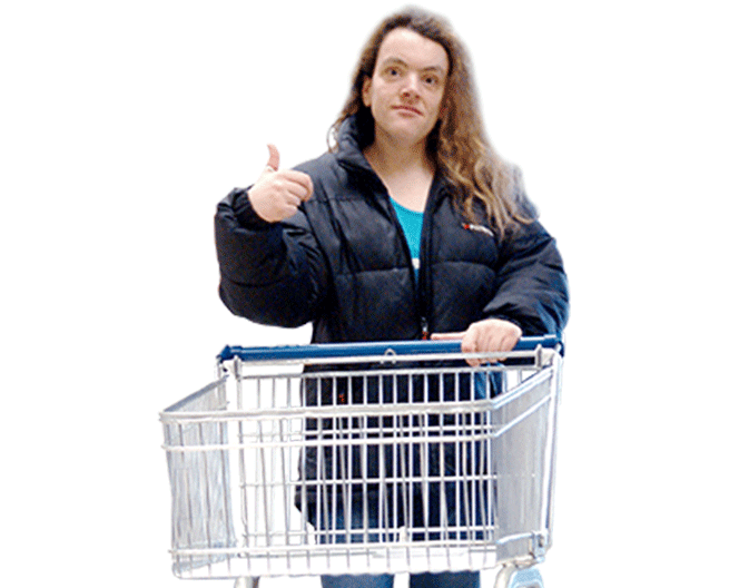 Image of someone with a shopping trolley