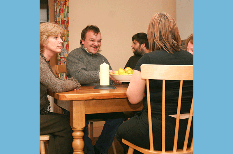 people in home
